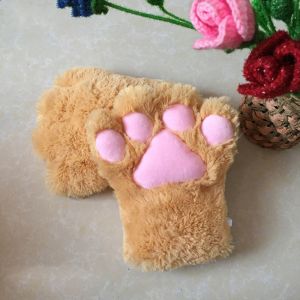RUANGE New Fluffy Bear Claw For Women Paw Mittens Plush Anime Cosplay Gloves Cat Claw Gloves
