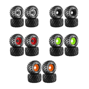 Remote Control Car Beadlock Terrain Tires for 1/10 Scale Remote Control Crawlers Car Easy Install Crawlers Accessories