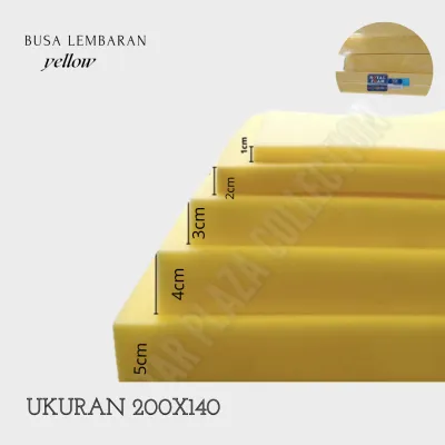 Busa Kasur Lembaran Royal Foam Tebal 4cm Warna Kuning untuk Menambah Ketebalan - Ukuran 200x140cm