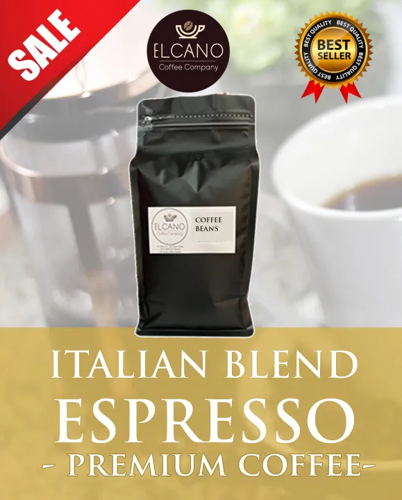 ITALIAN BLEND ESPRESSO COFFEE 100% QUALITY 1000 GRAMS 500grams 250grams DARK ROAST COFFEE BEANS ELCANO COFFEE COMPANY| TASTY COFFEE BEST