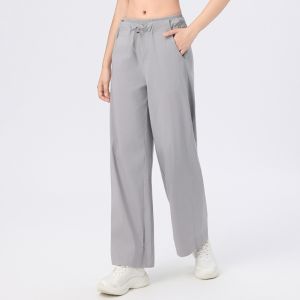 Plus Size High Waist Pocket Sports Pant Women Workout Running Fitness Loose Casual Sweatpants 8876