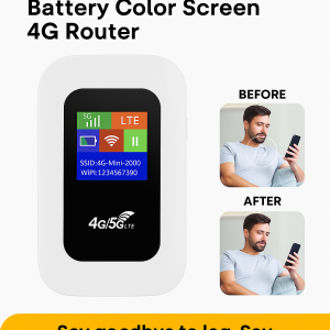 Wireless portable full Netcom car color screen battery model router mobile pluggable portable router
