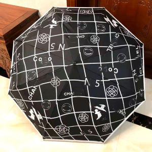 Small Umbrella 70% off Fully Automatic Sun and UV Protection Black Glue Trendy Brand Internet Celebrity Womens Dual-Purpose Sun and Rain Umbrella