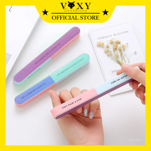 Penghalus Kuku Kikir Kuku Nail Art Manicure Pedicure Perawatan Pengkilap Kuku 7 Steps