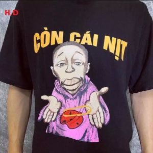 [HCM]Áo Thun Nam Nữ Form Rộng In Hình CÒN CÁI NỊT độc đẹp Vải Dày Mịn Thiết Kế Thời Trang Đường May Sắc Sảo