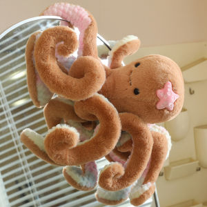 JOJO CASTLE 50/75cm Simulation Octopus Plush Toys Red/Pink/Blue/Brown Fluffly Stuffed Animals Soft Accompany Doll Sleeping Pillow for Girls Birthday Gits Decor 章鱼 娃娃