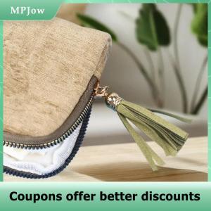 【MPJow】 Exquisite Jewelry Storage Bag With Tassel Pendant Ring Zipper Jewelry Bag Large Capacity Travel Bracelet Storage Pouch