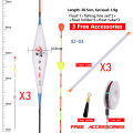 Cái/lốc 3 Cái Phao Có Đuôi Trượt + 3 Ống Phao + 1 Bộ Dây Câu + 1 Giá Đỡ Phao Dụng Cụ Câu Cá Phao Sông Hồ Nano Dụng Cụ Câu Cá.