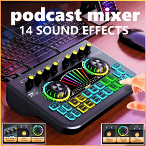 COD KIRIM CEPAT Tenlamp X3 Sound Card Bluetooth Mixer Audio Live Tiktok Streaming Digital Display