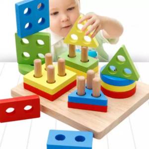 Mainan Kayu Wooden Matching Color Montesori Edukasi Anak