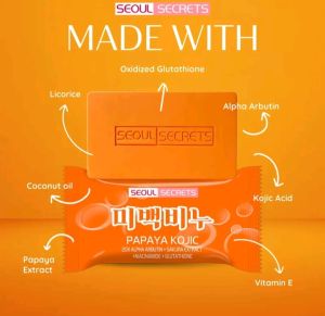 Seoul Secrets Papaya Kojic Hydrating Glow Brightening Soap
