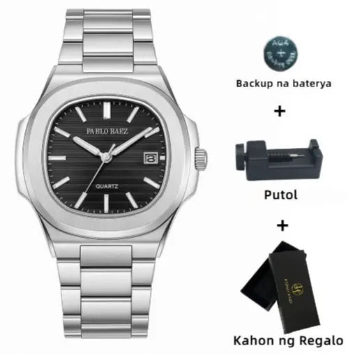 PABLO%20RAEZ%20Latest%20Model%202755%20Waterproof%20Business%20Style%20Square%20Men's%20Watch%20With%20Steel%20Band%20Calendar%20-%20Image%209