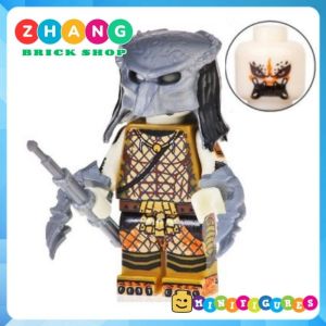 Đồ chơi Xếp hình Predator vs Alien Cuộc chiến dưới chân tháp cổ giữa quái vật ngoài hành tinh Minifigures POGO PG8254