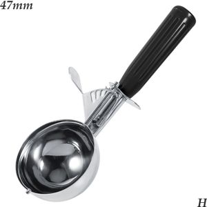 WANGCAI 9 Sizes Stainless Steel Fruit Dough Kitchen Food Portioner Cutter Mash Ice Ball  Spoon Ice Cream Scoop