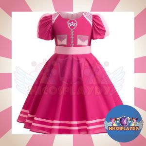 hiCosplaydy Kids Girl Paw Patrol Skpe Cosplay Costume Dress Birthday Party Cosplay Budak Perempuan Kostum