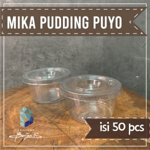( ISI 50 PCS ) Mika Pudding Puyo / Mika pudding / Mika Puyo / Mika Pudding Bulat/Cup Salad/Cup Puding Jelly Agar Murah