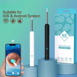 NATFIRE NE7 Kamera Mini Endoskopi Pembersih Telinga Otoskop Endoscope HD WiFi Waterproof Anti Air  | Alat Korek Kamera Endoskopi Pembersih Kotoran Telinga Kuping Full HD Nirkabel Video Sambung Hp Handphone Support Android IOS