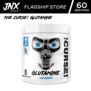 JNX Sports The Curse! Micronized Glutamine Powder 60 Servings Caffeine-Free Muscle Recovery Gym Sports Expiry 2028