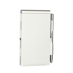 XYAX với sổ ghi chú Sổ ghi chú nhôm với bút Di động Sổ tay bỏ túi kim loại Thanh lịch Giấy có thể nạp lại Bảng ghi chú văn phòng Vật tư kinh doanh