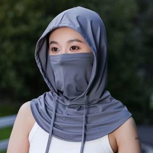 DOSO รูปแบบใหม่ 2025 ！หมวกกันแดดกัน uv UPF50+ ทั้งหน้าและคอ ป้องกันรังสียูวีได้ 360 องศา Ice Silk Full Face Sunscreen Hat Mask หมวกกันแดดคลุม พร้อมเชือกที่ปรับได้ สำหรับกิจกรรมกลางแจ้ง ผู้ชายและผู้หญิง หมวกคลุม