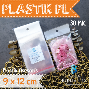 Plastik Display 9x12 Cm Isi 100 lembar Tebal 30 MICRON / Plastik Perlize / Plastik Aksesoris