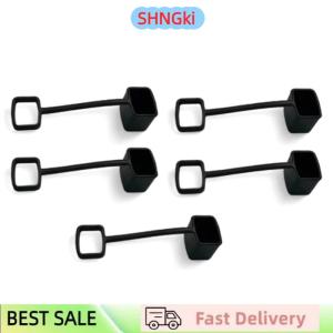 SHNGki 5 10 PCS Coffee Syrup Pump Tip Cap Covers Pourer Cap Syrup Covers Caps Silicone Fits For Syrup Pump Pour Dispenser