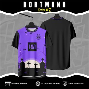 Jersey Sepak bola DRTMND Fansatsy Terbaru Gratis Nama Bahan Dryfit Milano Adem