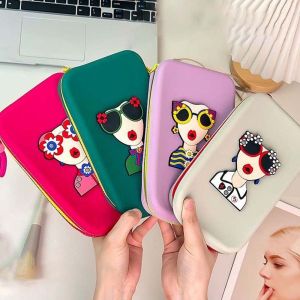 NEEUJ สร้างสรรค์ กระเป๋าสตางค์ซิลิโคน ป้องกันการสูญหาย น้ำหนักเบา กระเป๋าเก็บของผู้หญิงสมัยใหม่ แฟชั่น ตัดเย็บ กระเป๋าซิปแบบนุ่ม ผู้หญิง