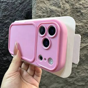 Creative Oval Soap Anti-fall Shockproof Phone Case For iPhone 18 17 16 15 14 13 12 11 Plus Pro Max Frosted Slim Bumper Cover