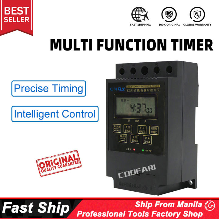 Multifunction Timer Durable Kg316t 10a 30a Ac 220v Digital Time Switch