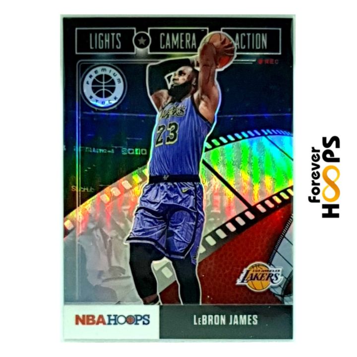 lebron james lights camera action card