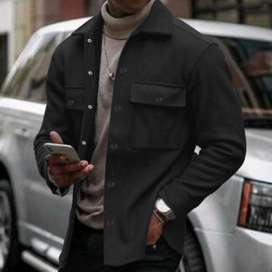 2024 Spring and Autumn Mens Jacket European and American Cross-Border Mens Casual Fashion Export Slim Fit Jacket Retro Slim Fit