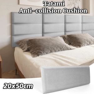 3D DIY Thicken Self-Adhesive Headboard Cushion Tatami Soft Package Anti-Collision Bedside Decor