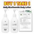 Set OF 3 HALLY NICOTINAMIDE MILK WHITENING BODY LOTION 250ml Body Care. 