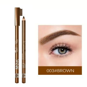 CHUAN Waterproof Eyebrow Pencil Long Lasting Double-Ended Makeup Pen Natural 4 Colors Brow Comb Brush Cosmetics Use