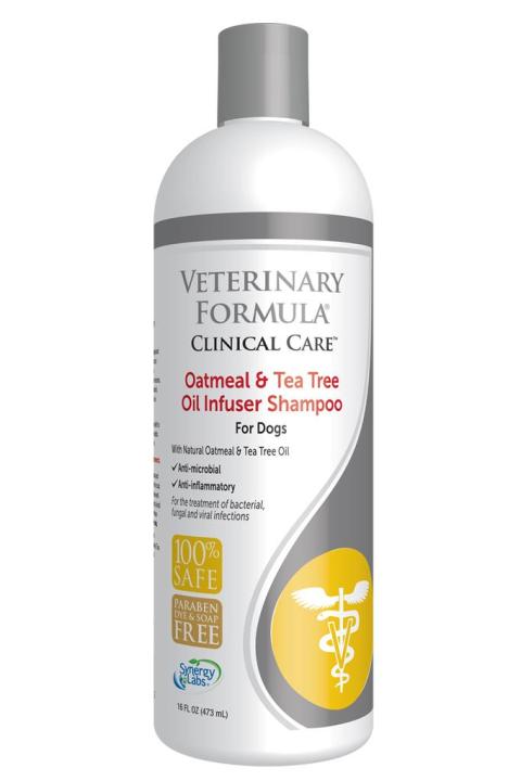 Veterinary Formula Clinic Care - Oatmeal & Tea Tree Oil แชมพูสัตวแพทย์สำหรับผิวแห้งแพ้ง่าย (473 ml.)