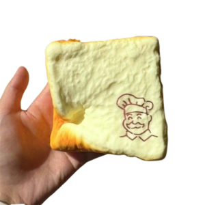 CNIWEN6 Moist Thick Simulated Bread Toast Squeeze Slow Rising Finger Suction Grandpa Toast Squishy Toy Creative Soft Texture Sensory Fidget Toy Adults