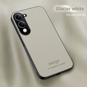 Case For Vivo Y04 4G Y29S 5G Y 04 29S Phone Case Magnetic Wireless Charging Luxury Leather Texture Shockproof Camera Protection Back Cover For VivoY04 VivoY29s