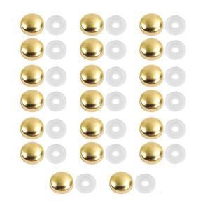 20Pcs 16mm Mirror Screws Caps Decorative Screw with Caps Flat Advertisement Nail Fittings Decorative Nail Screw Cover