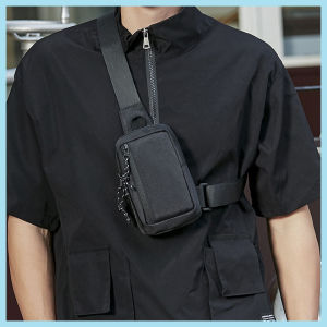 Mens waterproof small sling bag Raki chest beg mini sports phone crossbody bag temperament mens bag