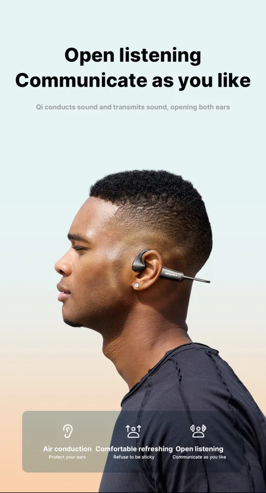 Awei A896BL Air-conduction Sports Neckband Headset support TF card