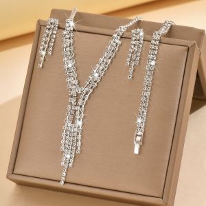 BỘ TRANG SỨC THIÊN THẦN TUYẾT KIM CƯƠNG ZIRCON SANG TRỌNG QUÍ PHÁI BTSBAMBOO11