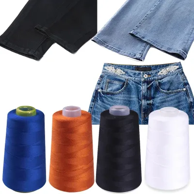 3000Yards 20/3 extra strong thread for sewing Polyester Sewing Thread For Jeans Hand Sewing Accessories Blue Gold Black White