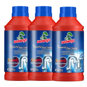 Seaways Powerful Pipe Cleaner 500g Quick dissolve residue Unclog pipes quickly Long-lasting adhesion