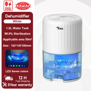 TIXX Dehumidifier 2.5L Water Tank 45db Low Noise Intelligent Humidity Monitoring Energy Saving