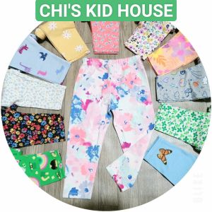 [HCM VẢI XUẤT TUYỂN CHỌN]SET 5 LEGGING DÀI / QUẦN DÀI  HOẠ TIẾT THUN COTTON 4 CHIỀU CHO BÉ GÁI 9-41KG