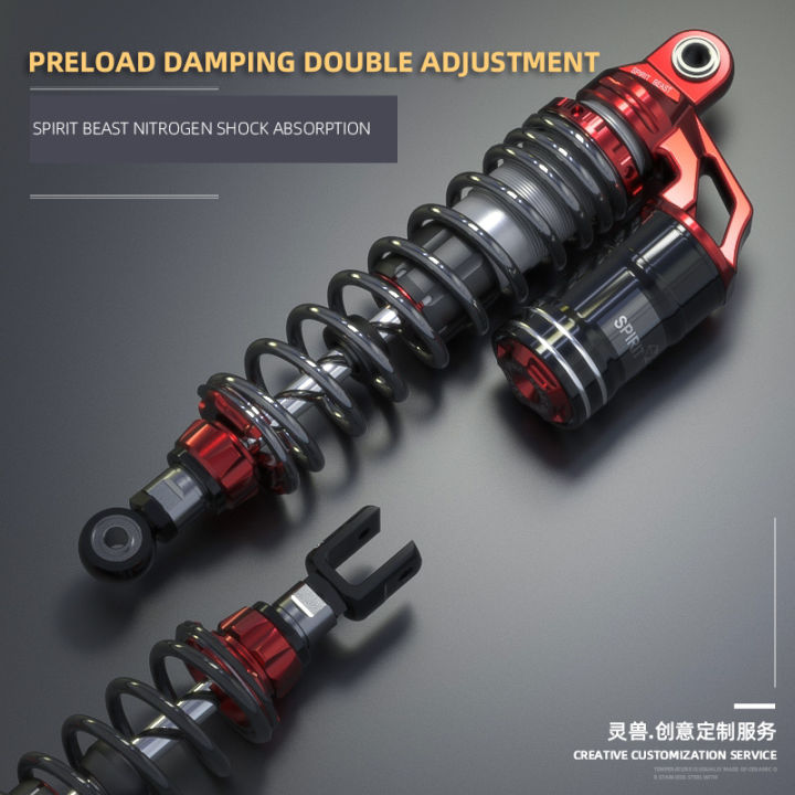 Rear shock absorber modified motorcycle adjustable hydraulic spring