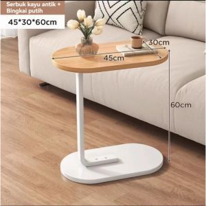 Furnibest Meja Nakas Meja Samping Kecil Meja Samping Sofa Meja Kopi