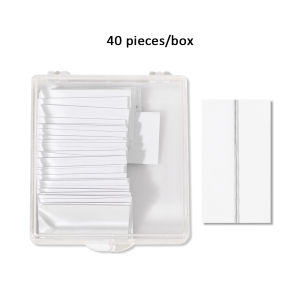 ขนตาปลอมแผ่นยาวกาวติดขนตาปลอมติดกาวแบบใช้ซ้ำได้ Peralatan Rias 40ชิ้น/กล่อง