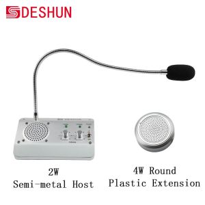 Dual Way Window Speaker Intercom Business Microphone Intercom Mic and Speaker for Bank Counter Store Restaurant Hospital
